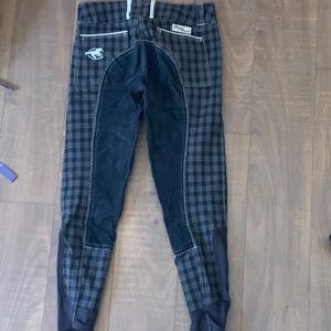 Smartpak Piper plaid full seat breeches, 26R